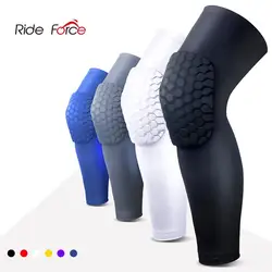 1PC Honeycomb ochraniacze na kolana rękaw koszykówka Brace elastyczny Kneepad ochronny sprzęt Patella Foam wsparcie siatkówka wsparcie