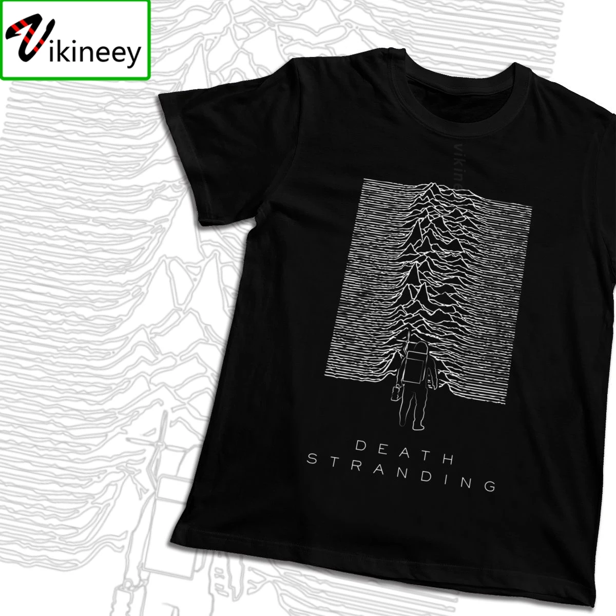 Death Stranding X Joy Division T Shirt Casual O-neck Custom For Camisas Natural Cotton Classic Tee Shirt Mens