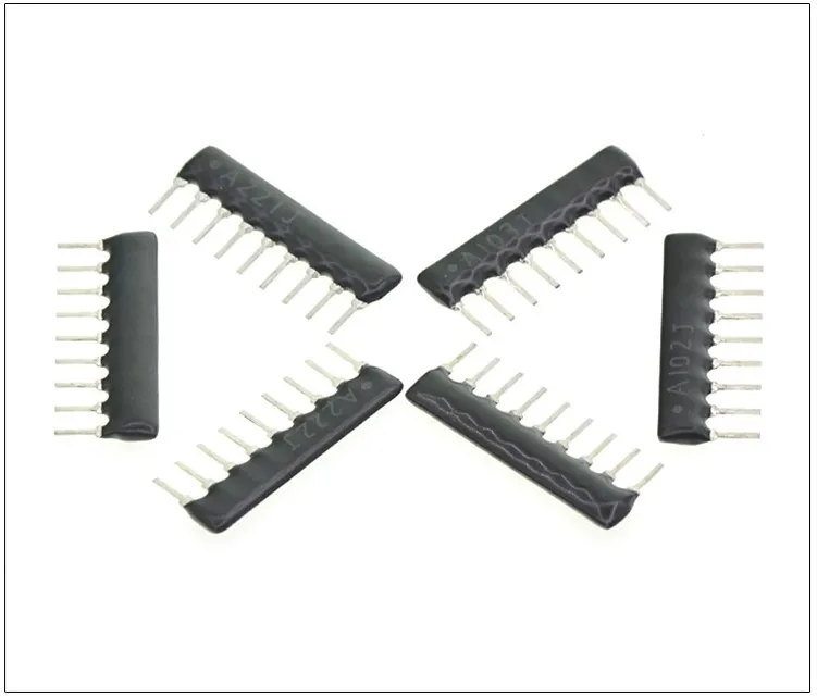 30PCS DIP Exclusion Network Resistor Array 9Pin 10K ohm A103J 10KR Resistance Network Array A09-103J