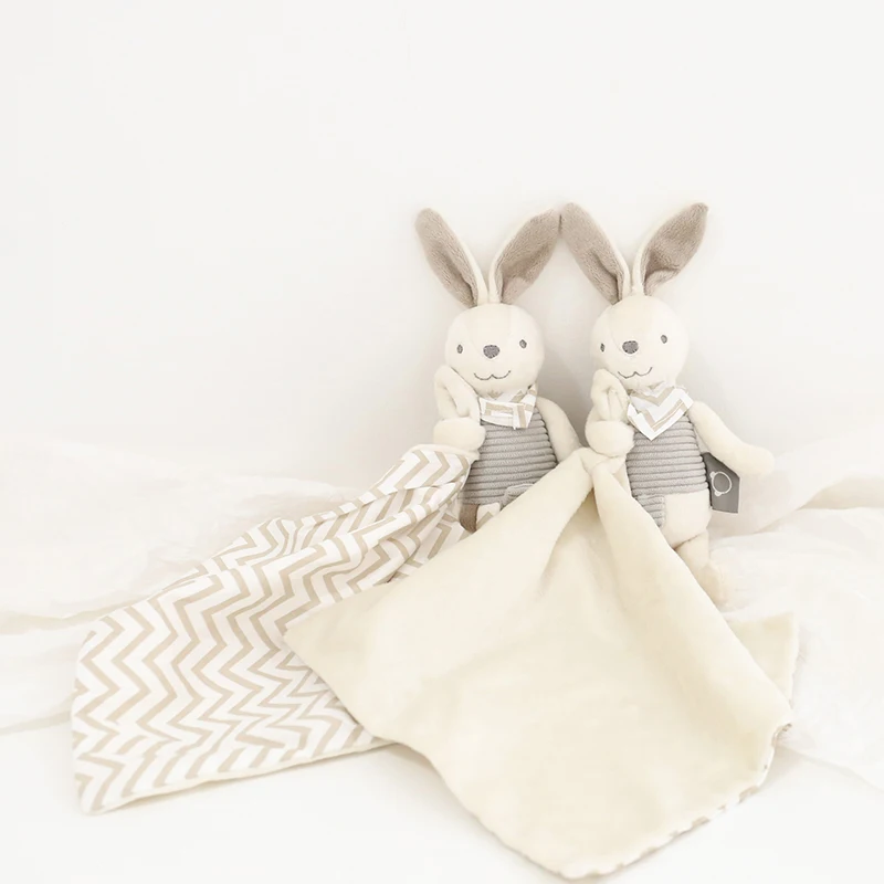 

Newborn Baby Bunny Soothing Towel Comfort Plush Toy Infant Gift Soft Security Blanket Sleep Rabbit Doll Plush Toys