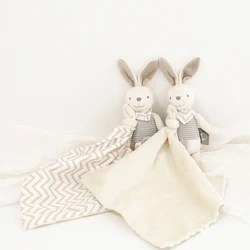 Newborn Baby Bunny Soothing Towel Comfort Plush Toy Infant Gift Soft Security Blanket Sleep Rabbit Doll Plush Toys