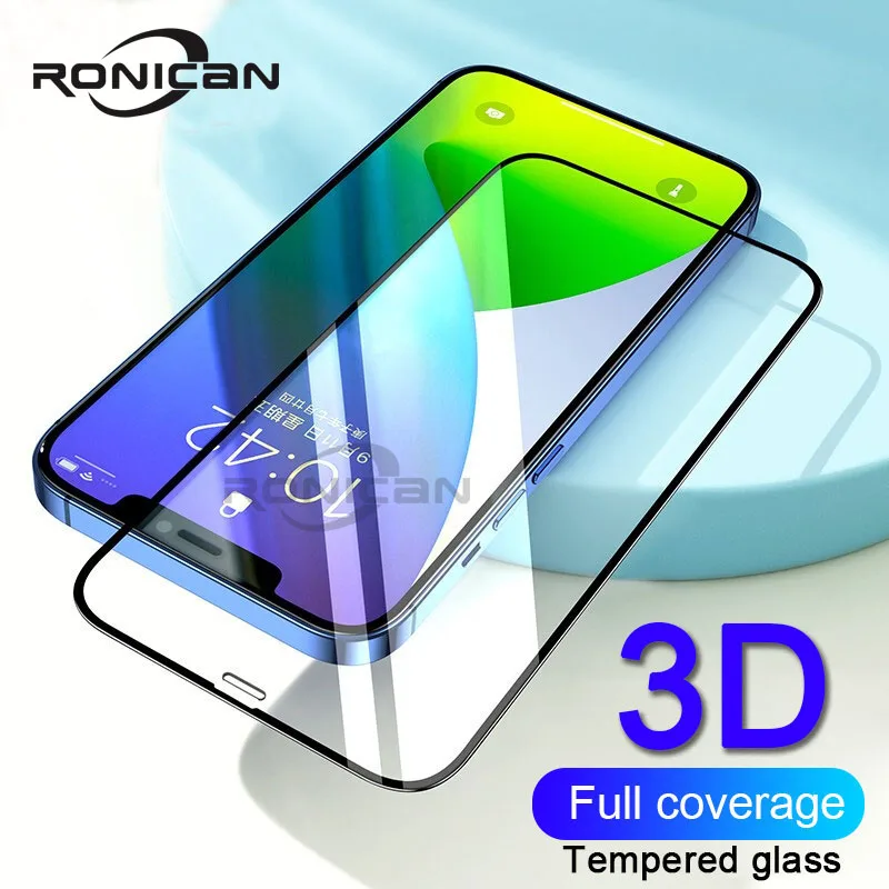 Full Cover Protective Glass For iPhone 12 Pro Max XR XS X Tempered Glass Film For iPhone 7 8 6 plus 11 5S SE 2020 Screen Glass