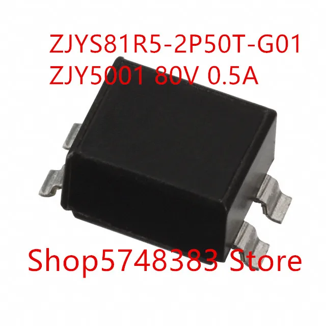 10PCS/LOT ZJYS81R5-2P50T-G01 ZJYS81R5 ZJY5001 ZJY50 80V 0.5A  SMD common mode inductance