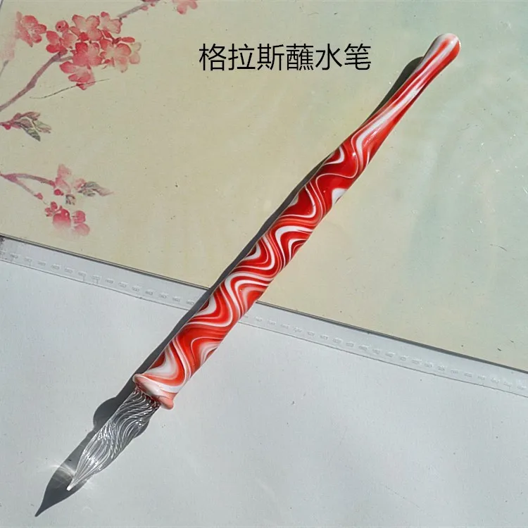 New Style Crystal Glass  Art Color  Dip  Pen