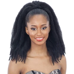 Hairpiece Hair Afro Puff coulisse ricci coda di cavallo estensione dei capelli False Marley Kinky Chignon coda di cavallo pezzi per donne nere