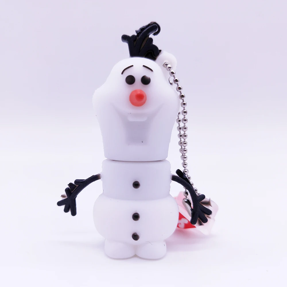 Kerst Sneeuwpop Usb Flash Drive Memoria Usb Stick Pendrive Memory Stick 4Gb 8Gb 16Gb 32Gb 64gb 128Gb Witte Sneeuw Flash Disk