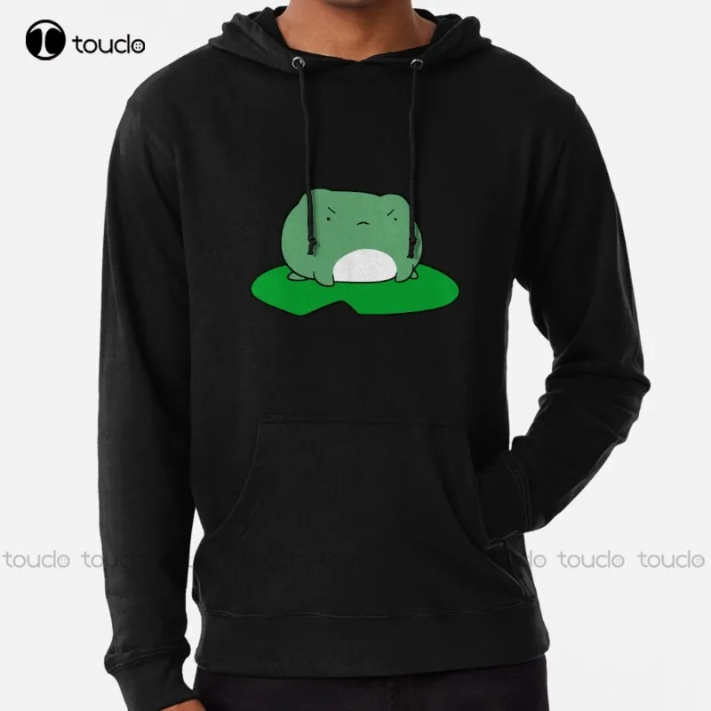 

new Grumpy Lilypad Frog Hoodie short sleeve hoodie for men