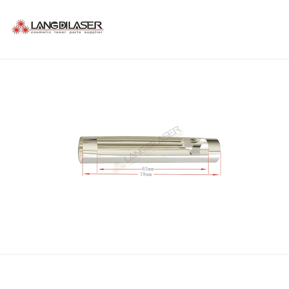 

silver coating IPL reflector , size : 78mm*14.2mm*13.2mm , IPL handpiece silver coating reflect parts