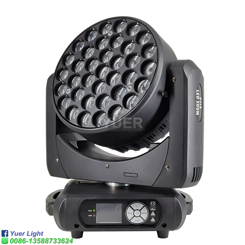 Profession LED Wash Zoom 3-50 degree Moving Head Light 37x15W Stage Effect Lighting DMX512 For DJ Disco Party Bar Lights