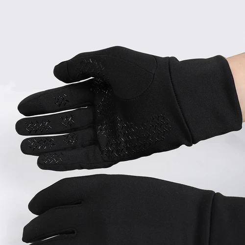 Imagen 2 del producto SPEXCEL NUEVO PRO TEAM Guantes de ciclismo de lana térmica de invierno guantes de bicicleta de carrera de carretera de dedo completo Negro