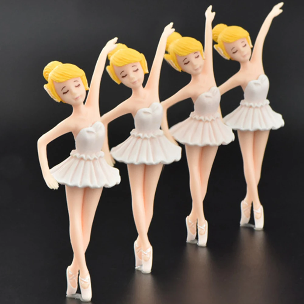 Cute Ballet Doll Girl Fairy Garden Miniatures Figurine Decoration for Craft Ornament Gift For Baby Girl DIY Decoration Room Toy