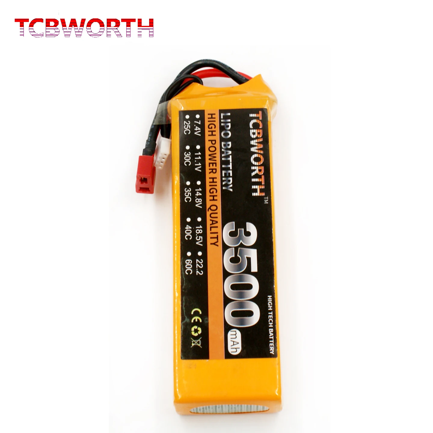 

TCBWORTH 3S RC LiPo Battery 11.1V 3500mAh 25C 35C 60C For RC Airplane Quadrotor Helicopter Drone Boat RC Toys Batteries