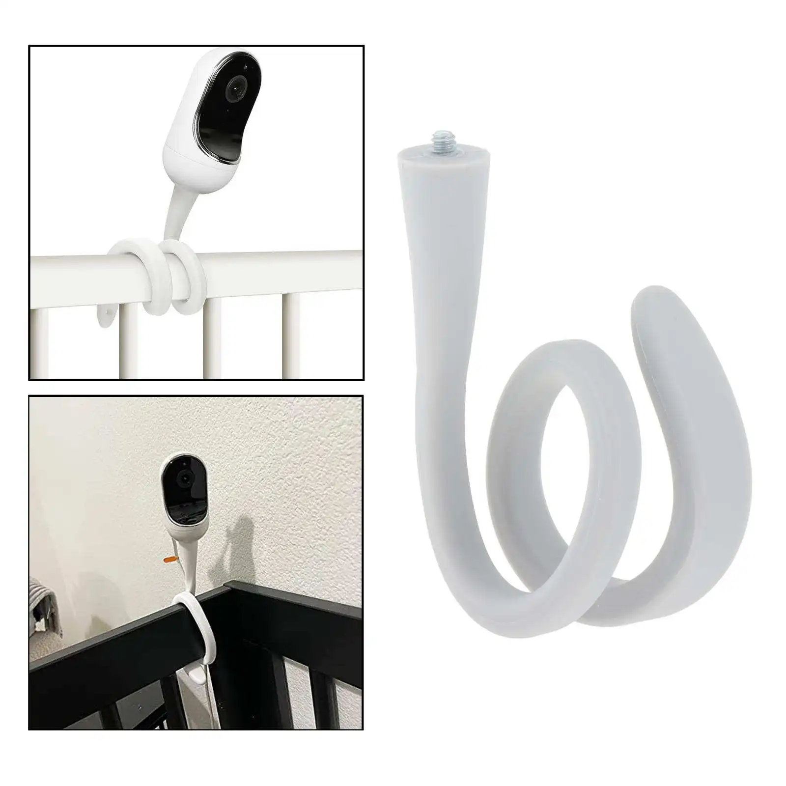 유연한 트위스트 마운트 1/4 나사 포트 조절식 모니터 카메라 홀더, 쉬운 설치