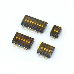 5pcs Slide Type SMT SMD KE Dip Switch 1.27 mm Pitch 2 Row 1 2 3 4 5 6 8 10 Pin Position 8 pin 4 Position / 16 pin 8 Position