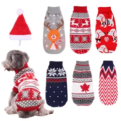 Vêtements chauds pour chiens petits et moyens, pull tricoté pour chats, vêtements pour animaux de compagnie, Chihuahua, bouledogue, chiot, manteau d'hiver