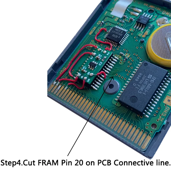 Per GBC set di moduli di trasformazione della memoria del chip dell\'orologio con scheda originale in cristallo argento dorato