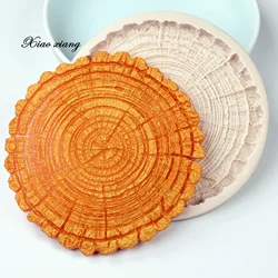 Luyou Tree Rings Lace Resin Silicone Fondant Molds For Baking Cake Decorating Tools Pastry Kitchen Baking  Accessories  FM1986