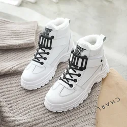 Women Winter Snow Boots 2021 New Fashion Style High-top Shoes Casual Woman Waterproof Warm Woman Female High Quality White Black