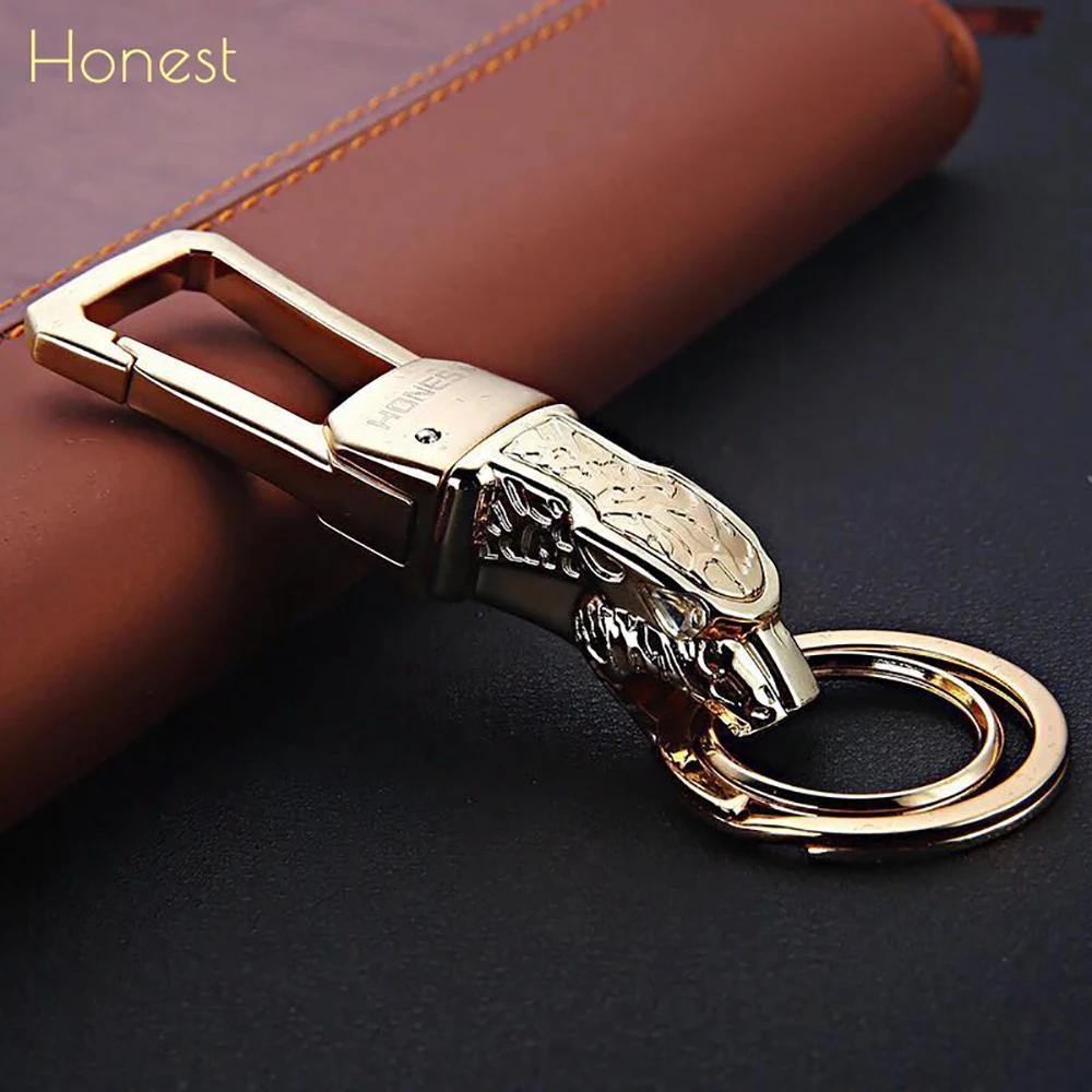 Classic Leopard Keychain Luxury Men Women for Car Key Ring Holder Animal Bag Pendant Fathers Day Gift Jewelry Gadget Accessories