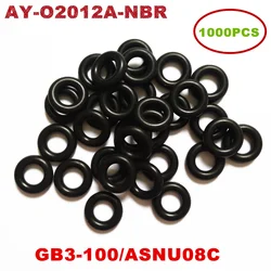 1000pieces Universal Injector Nitrile Butadiene Rubber(NBR)  Oring For ASNU08C /GB3-100 O-Rings For Fuel Injector Repair Kits