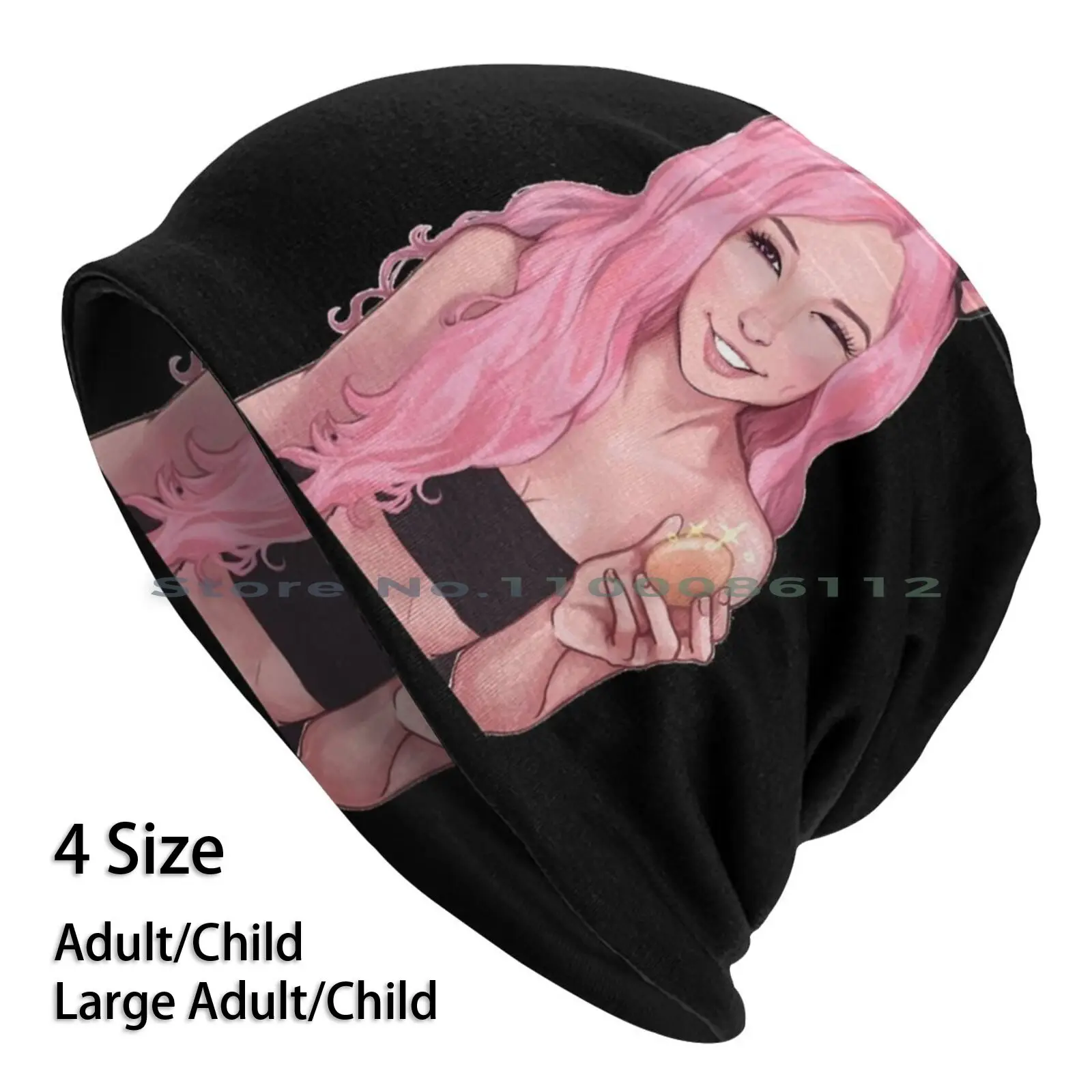 Belle Delphine Beanies Knit Hat Reference Funny Cool Anniversary Anime Movies Music Cute Patterns Sports Style Aesthetic Summer