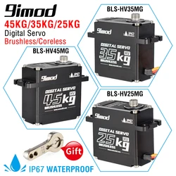 9imod Waterproof Brushless Coreless Servo 45KG 35KG 25KG Metal Gear Digital Servo for RC Model RC Car