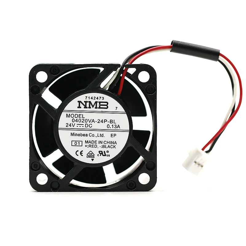 

NMB-MAT 04020VA-24P-BL DC 24V 0.13A 40x40x20mmm 3-wire Server Cooling Fan