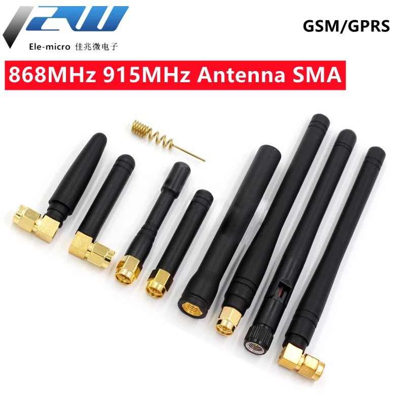 

2PCS 868MHz 915MHz Antenna 3dbi SMA Male Connector GSM, GPRS Antena Outdoor Signal Repeater Antenne Waterproof Glue Rod Antenna