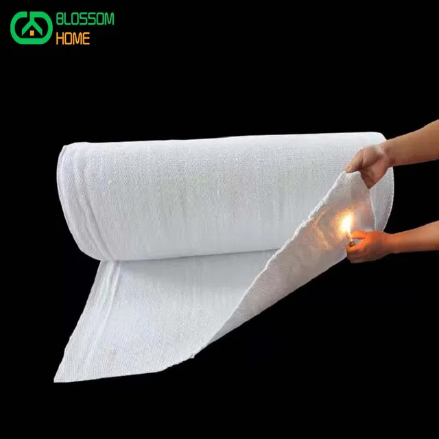 1260 ℃ Fire Protection Fire Proof Blanket Ceramic Fiber Cloth Welding Slag Fireproof Heat Insulation Cloth 4