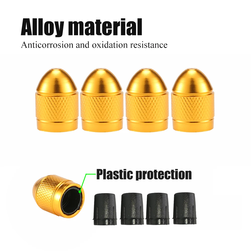 Tappi antipolvere per valvole pneumatici NO.8 Style Tappo antipolvere per pneumatici, 4 pezzi/set (Argento