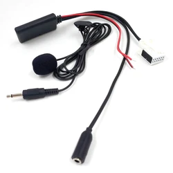 Biurlink Car 12 Pin AUX IN Audio Receiver Bluetooth Microphone Adapter For Mercedes Benz Comand APS NTG CD 20 30 50 W169 W203