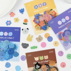 100 pcs Expression Monster PET Deco Stickers Bullet Journaling Accessories Scrapbooking Hand Account Decorate Waterproof Sticker