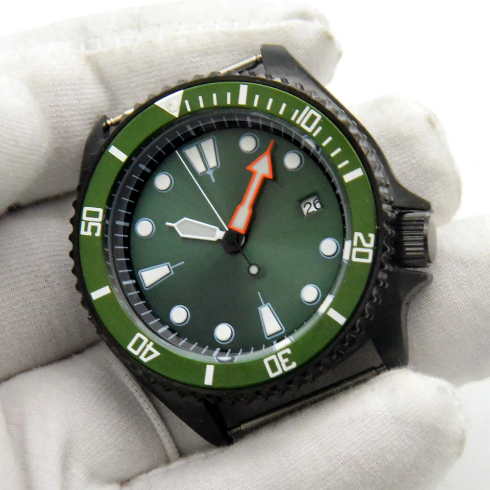 Green aseptic dial SK007 diving mechanical watch men\'s automatic mechanical watch Automatic movement