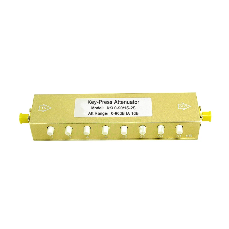 0-90db/60/30 button adjustable Sma/N type RF coaxial button adjustable attenuator  button adjustable  step attenuator