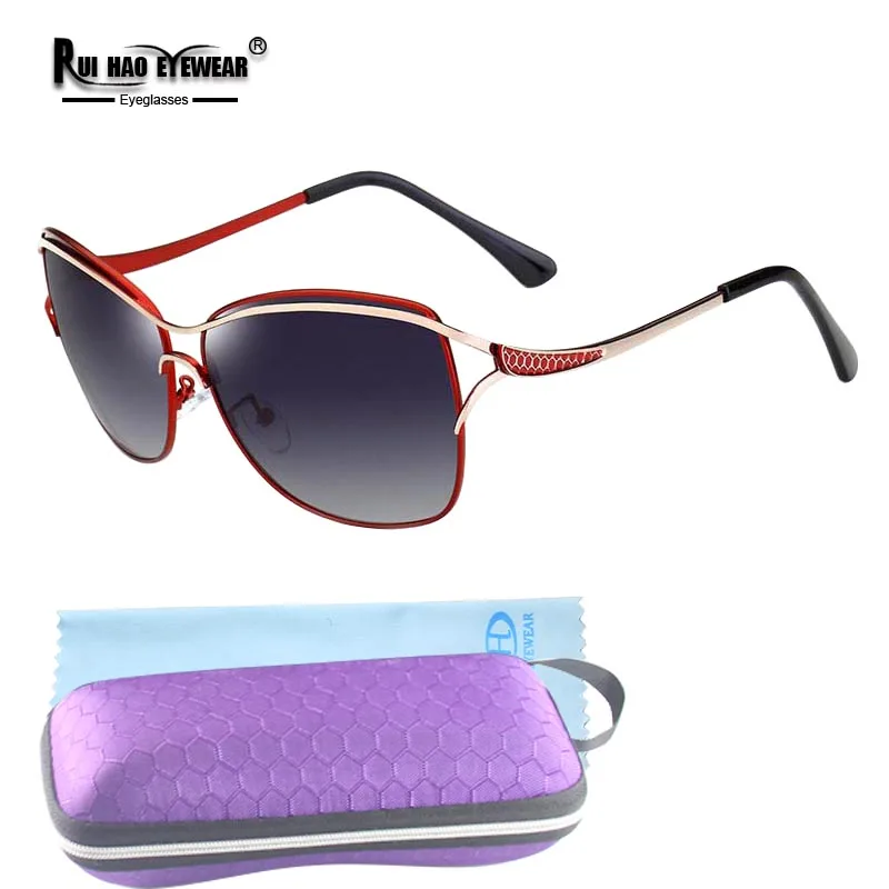 Fashion Sunglasses Women Polarized Sunglasses Women Popular Pilot Sun Glasses Rui Hao Eyewear Brand Sun Glasses