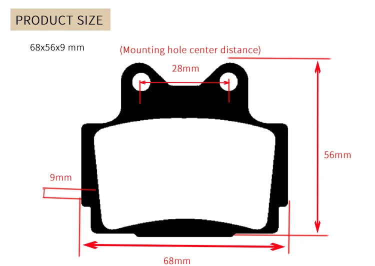 Rear Brake Pads For Yamaha FZR 250 400 R TZR 125 TZR 250 1987-95 TDR250 FZ SRX 400 600 FZR 400 RR XJR 400 FZS 600 Fazer 1998-03