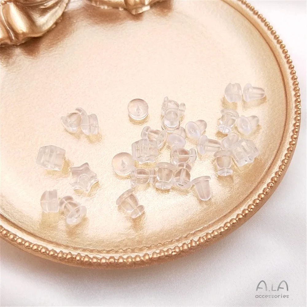 

Transparent imported silicone ear plug, anti-slip, anti-allergy ear plug, earring, ear plug, bullet, anti-drop ear plug