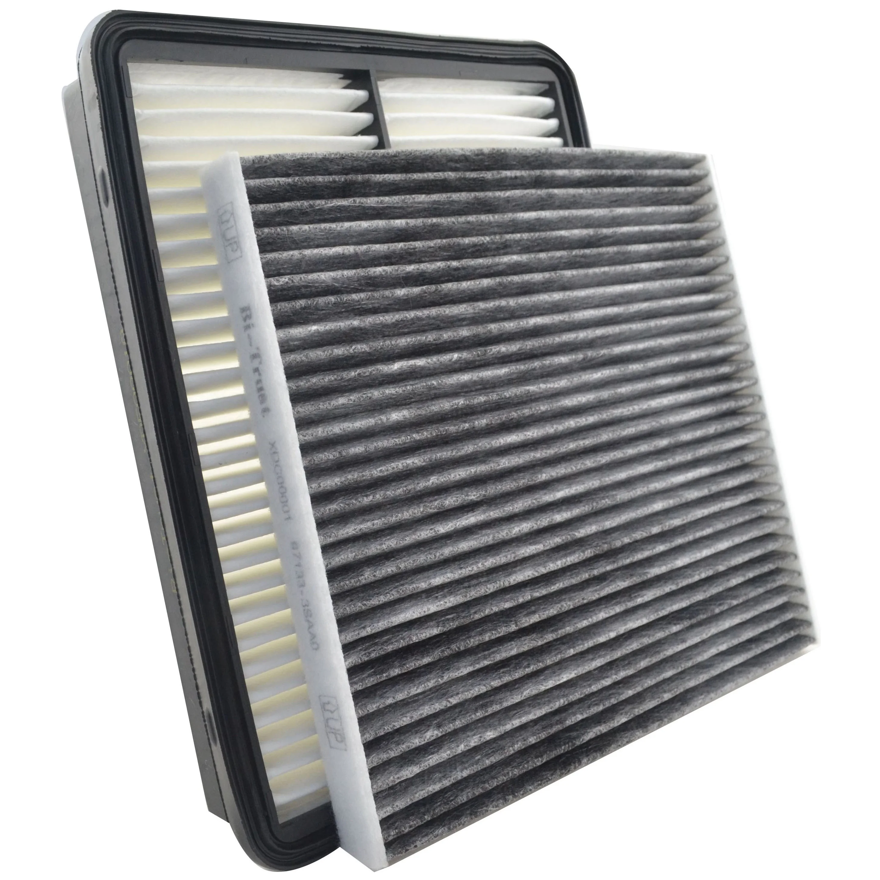 Bi-Trust Set of Engine & Cabin Air Filter Carbon Fiber Replacement for Kia Cadenza 2014-2016 V6 3.3L/Optima 2011-2012 L4 2.0L