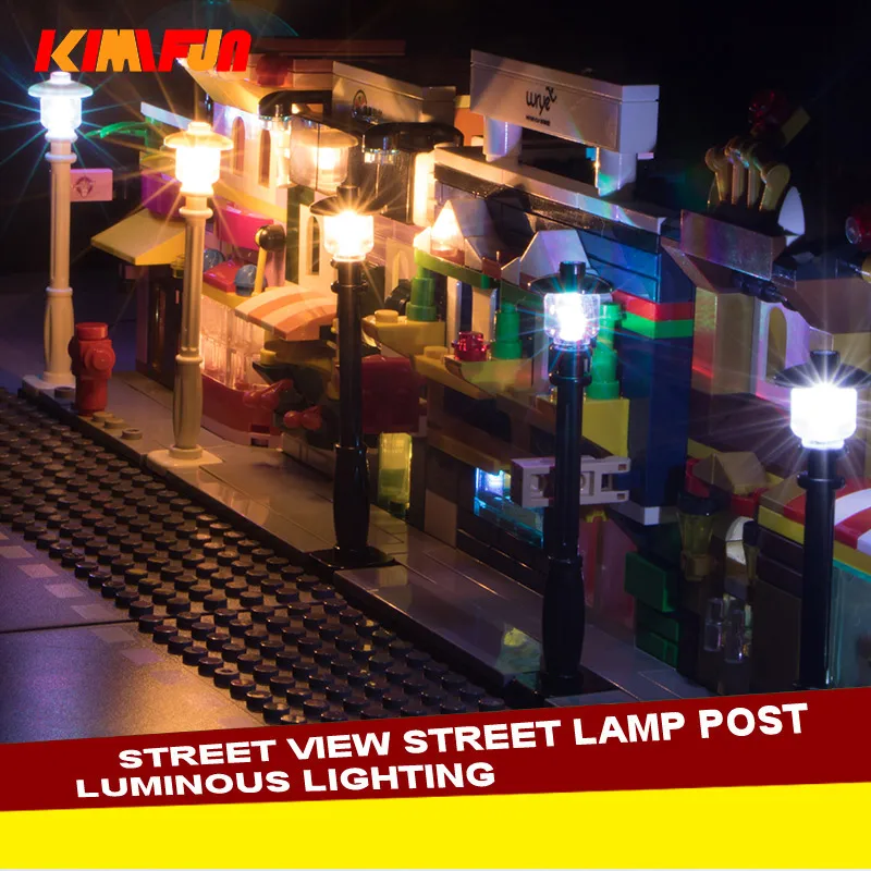 Traffic street light City Building blocks Bricks USB Port  And LED Light Kit USB Hub Light Sensing Auto Switch fit lego