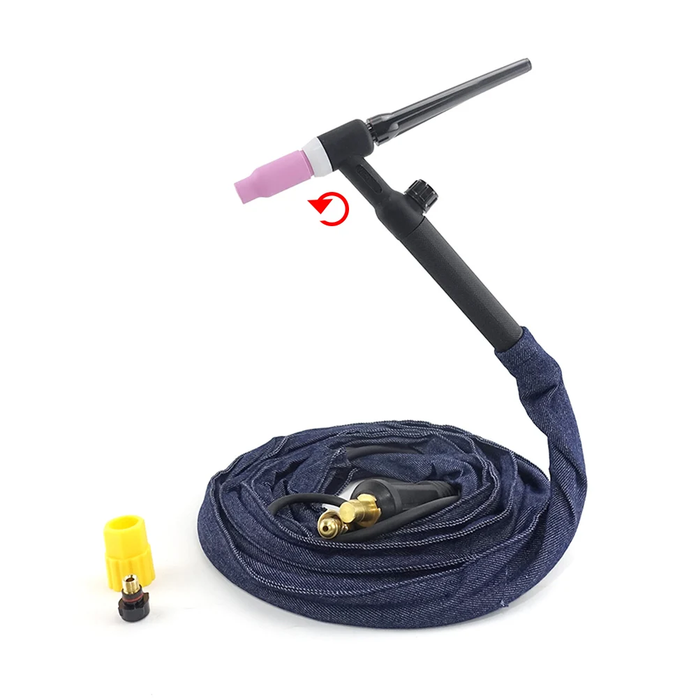 WP17-FV Chalumeau TIG GTAW Tungstène périphérie Torche De Soudage WP17 Argon 4m 13ft Air Refroidi WP-17 Flexible Vanne De Gaz TIG Pistolet De Soudage