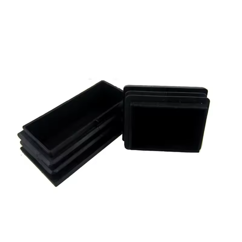 5pcs Black Plastic Blanking End Caps Rectangular Pipe Tube Cap Insert Plugs Bung For Furniture Tables Chairs Protector - Image 4