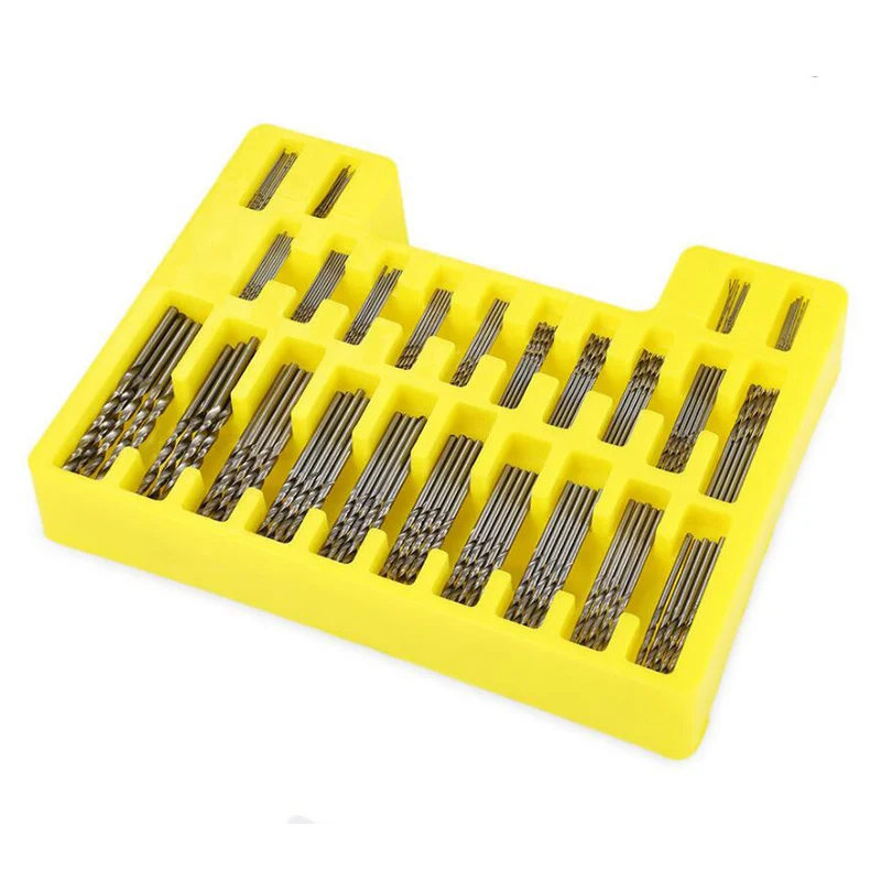 150PCS HSS Twist Drill Bits Set 0.4-3.2mm  High Speed Steel Drill Bit Set Hole Opener Metal Reamer Tools For Drilling Metal