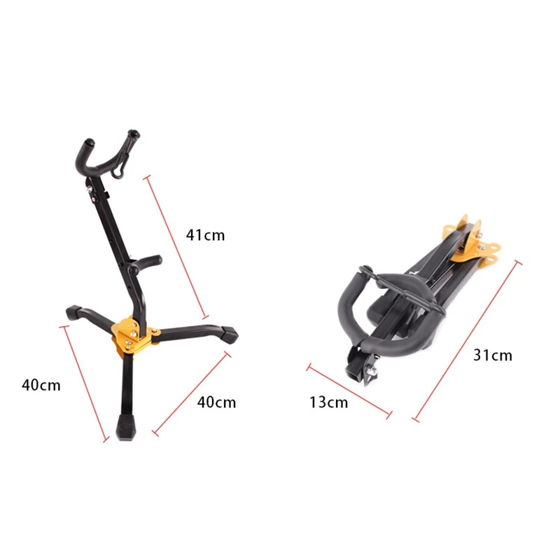 Foldable Portable Alto Tenor Saxophone Stand Sax Tripod Holder Instrument Saxophone Accessories for Alto / Tenor Saxophone