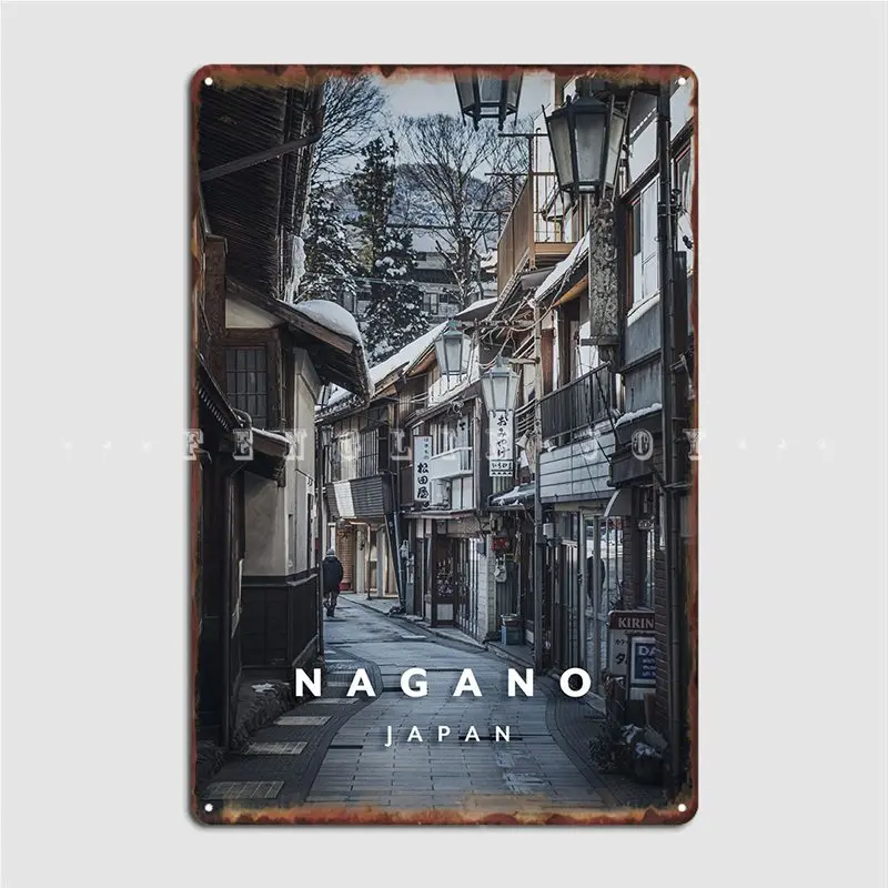 Nagano Metal Plaque Poster Cinema Kitchen Mural Custom Plaques Tin Sign Posters