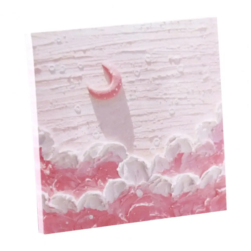 50/80個メモ帳ステッカー小説コンパクト絶妙な印刷メモ帳ポータブルハードは付箋