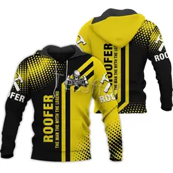 Tessffel roofer i love my job 3d impresso novo moletom masculino com zíper com capuz jaqueta casual camisola outono/inverno estilo-3