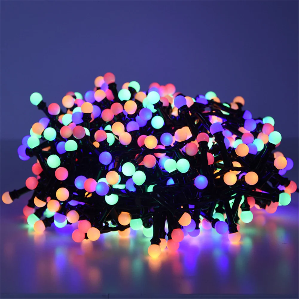 5/10M LED Globe Ball String Lights Outdoor Waterproof Christmas Garland Fairy Garden Lights For Party Wedding Holiday Decoration