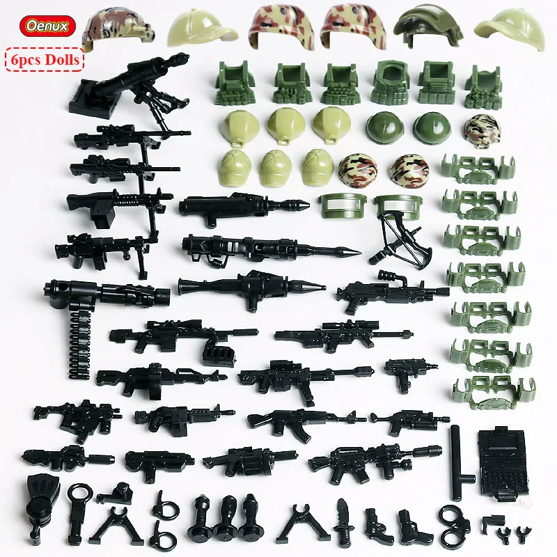 Oenux 2020 Mini Russian ALPHA Force Figures Military Small Building Block Russian Army Soldiers Block Brick MOC Toy Kids Gift image 3