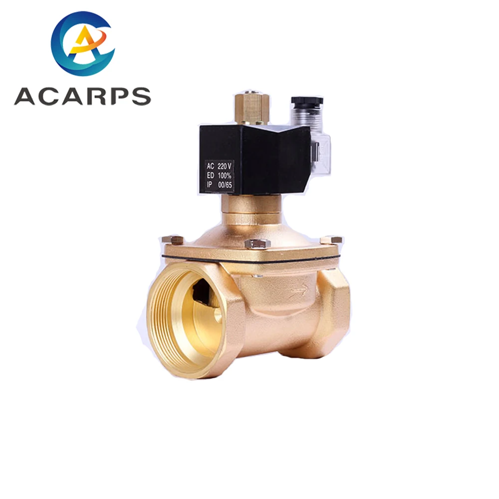 2Way DN50 2inch Solenoid Valve for Water Normally Open 220v 110v 12v 24v NPT BSP thread