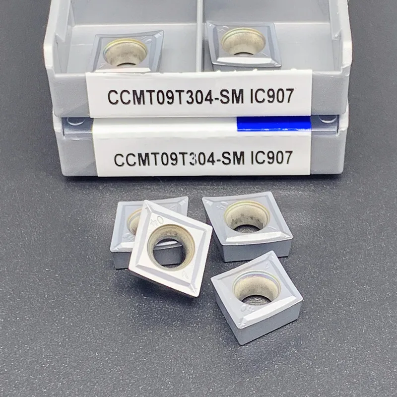 CCMT09T304-SM IC907/IC908 CCMT09T308-SM IC907/IC908, herramientas de torneado interno, insertos de carburo, cortador de torno, herramienta de corte